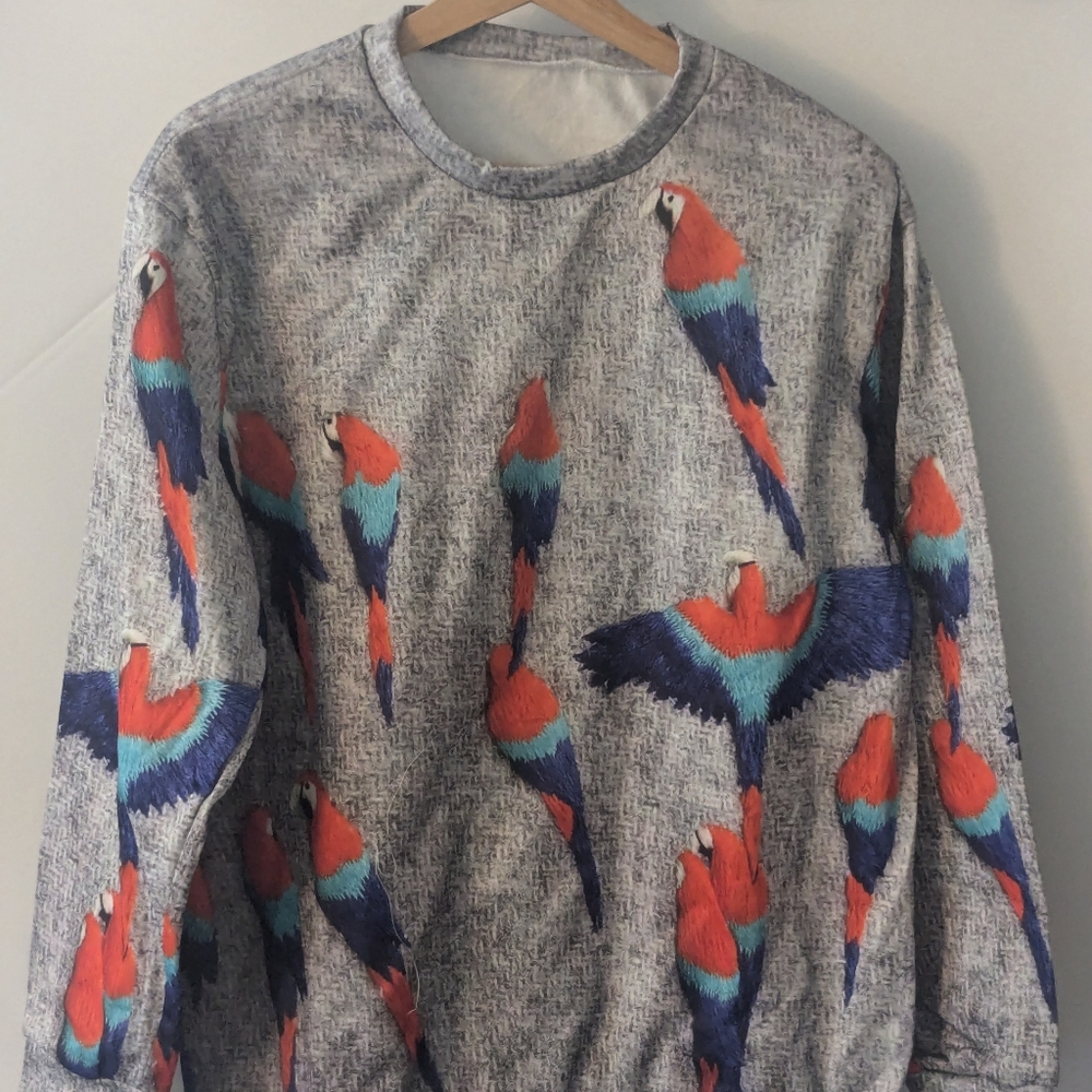 Colorful bird shirt